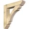 Ekena Millwork Olympic Slat Rough Sawn Bracket w/ Offset Brace, Douglas Fir, 8"W x 38"D x 38"H BKT0806X38X38OLY06RDF - alternate 1